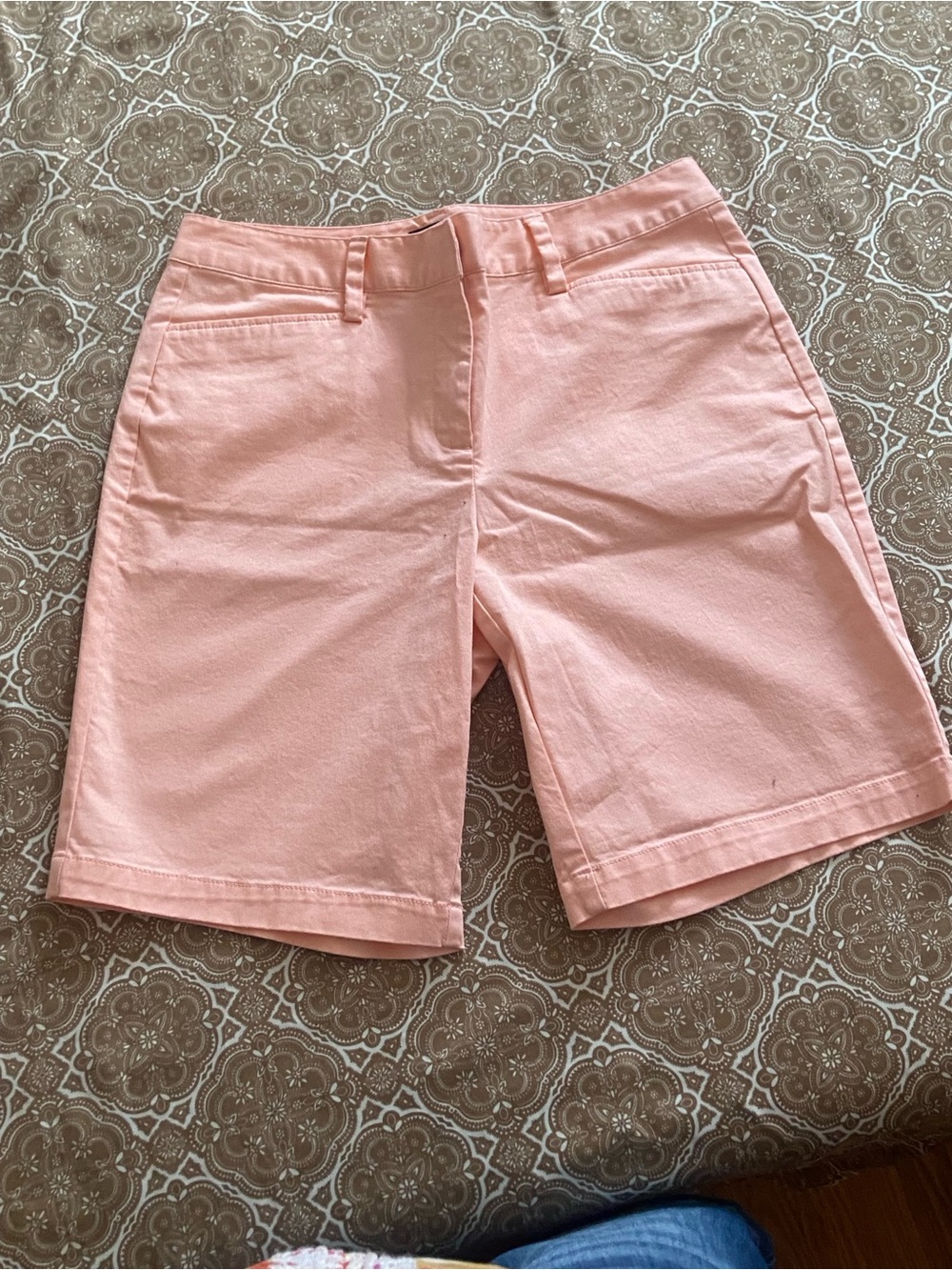 Lands' End Peach-Pink Bermuda Shorts
